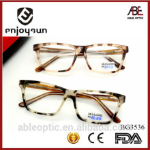 2015 colored spot pattern fashion design acetate hand made spectacles optical frames eyewear eyeglasses